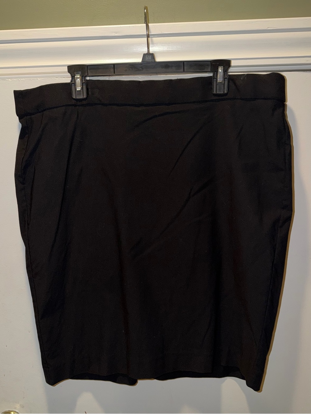 Elle Black Pull On Pencil Skirt — Women's Workwear - Picture 2 of 5